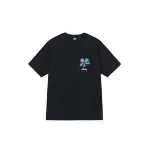 Stussy floral patterned casual round-neck short-sleeved T-shirt